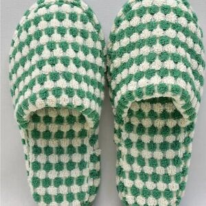 Organic Turkish Towel Slippers - Sage